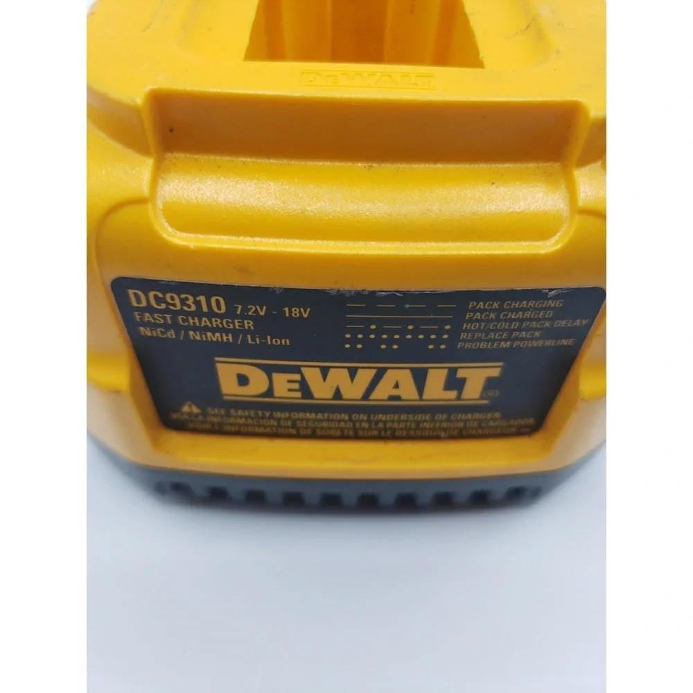 DEWALT DC9310 7.2V - 18V FAST BATTERY CHARGER NiCd NiMH Li-Ion Multi Chemistry